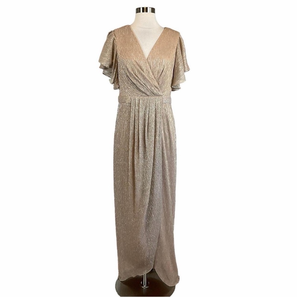 Elegant Champagne Evening Gown